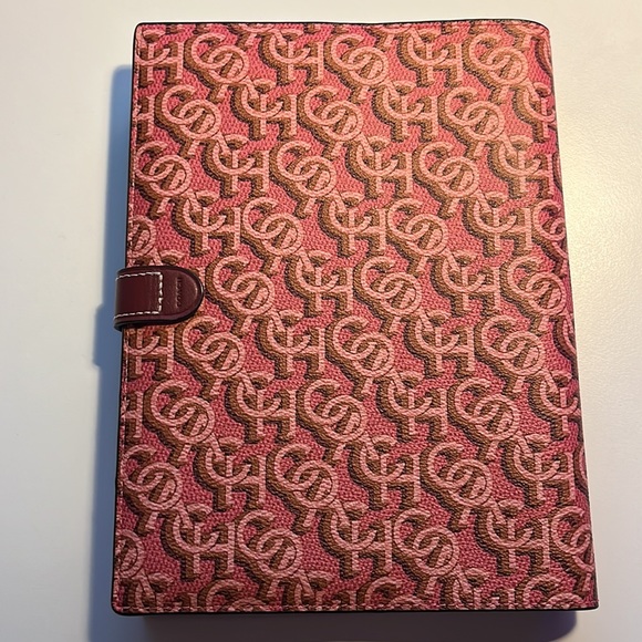 Coach Leather Monogrammed Notebook/Journal/Diary (Refillable) - Picture 2 of 4